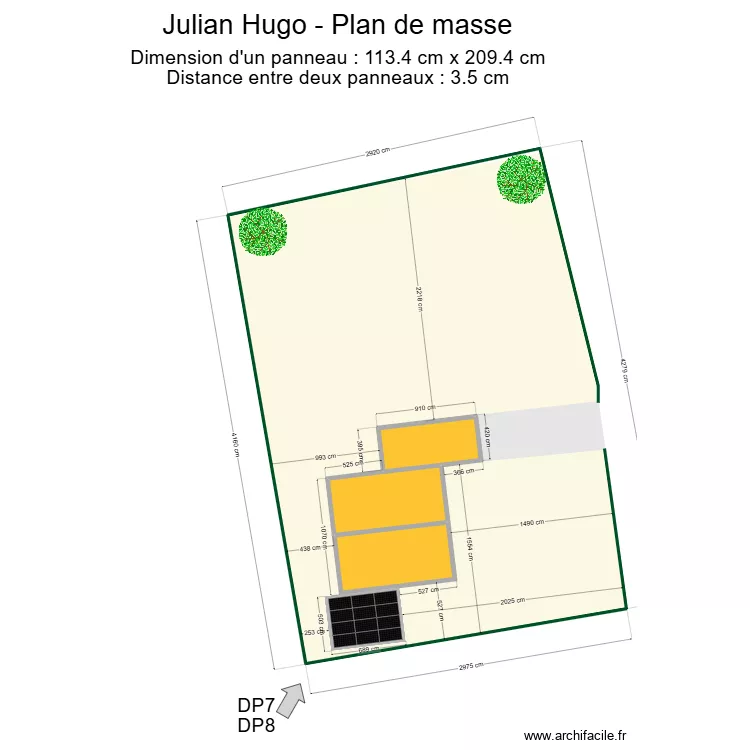 Julian Hugo PLAN DE MASSE . Plan de 