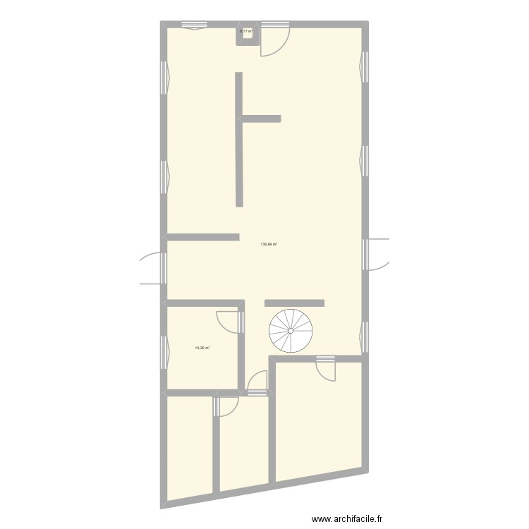 COUDRAY Pôle Santé (av travaux). Plan de 3 pièces et 147 m2