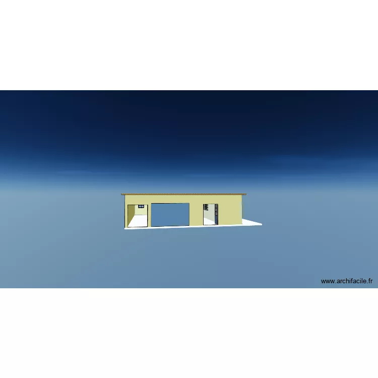 batiment. Plan de 2  et 98 m²