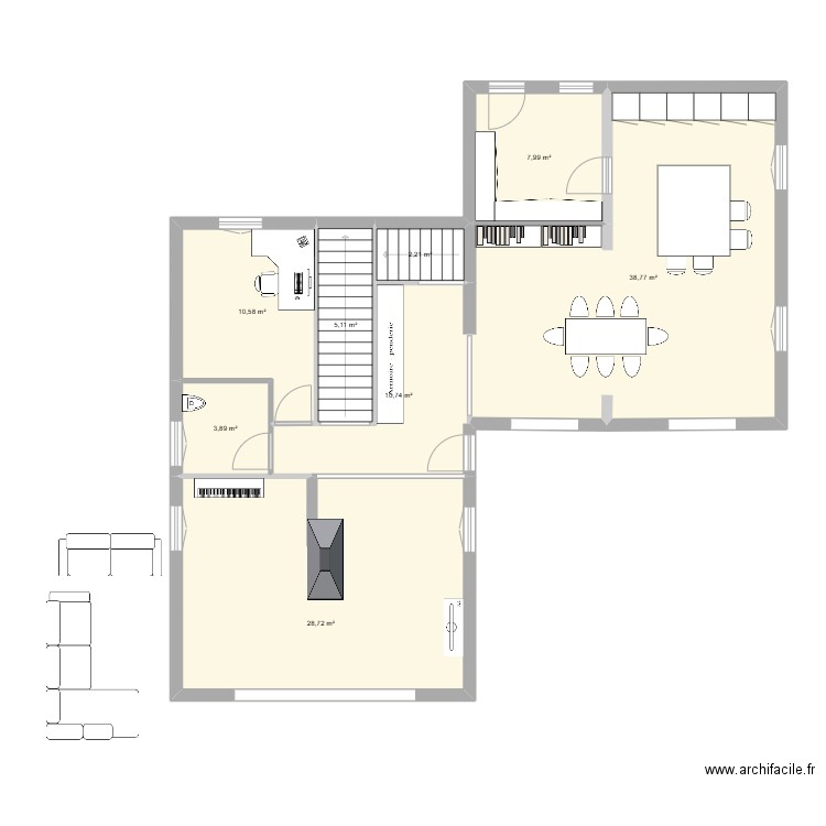 Ringo RDC existant. Plan de 0 pièce et 0 m2