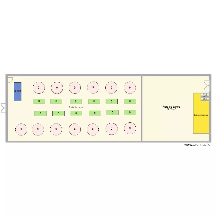 salle Deydier. Plan de salle Deydier. Plan de