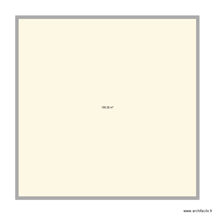 Maison. Plan de 1 pièce et 109 m2