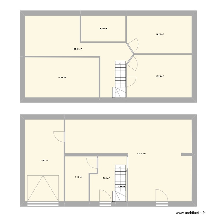 ronquerolle. Plan de 10 pièces et 156 m2