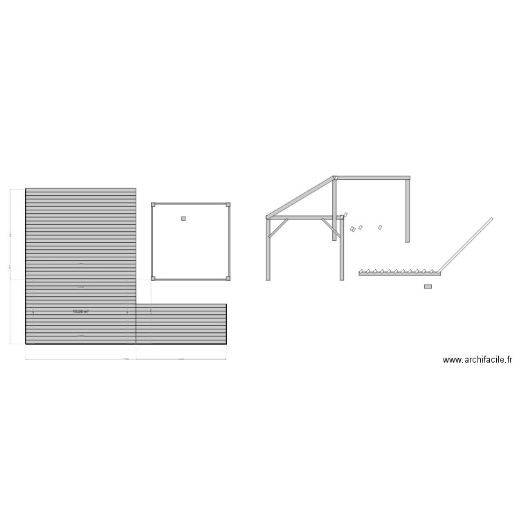 krier. Plan de 1 pièce et 11 m2