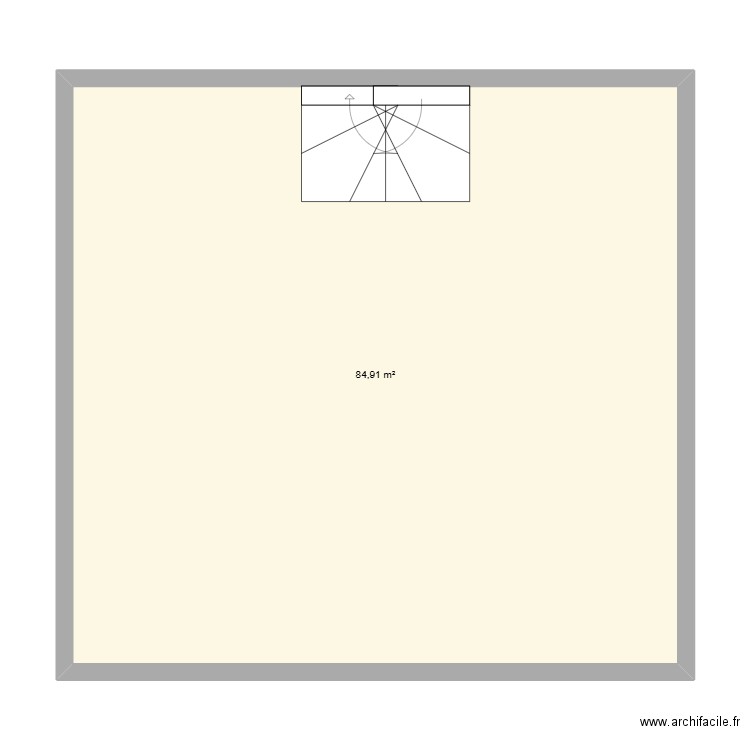 ETAGE 1. Plan de 1 pièce et 85 m2