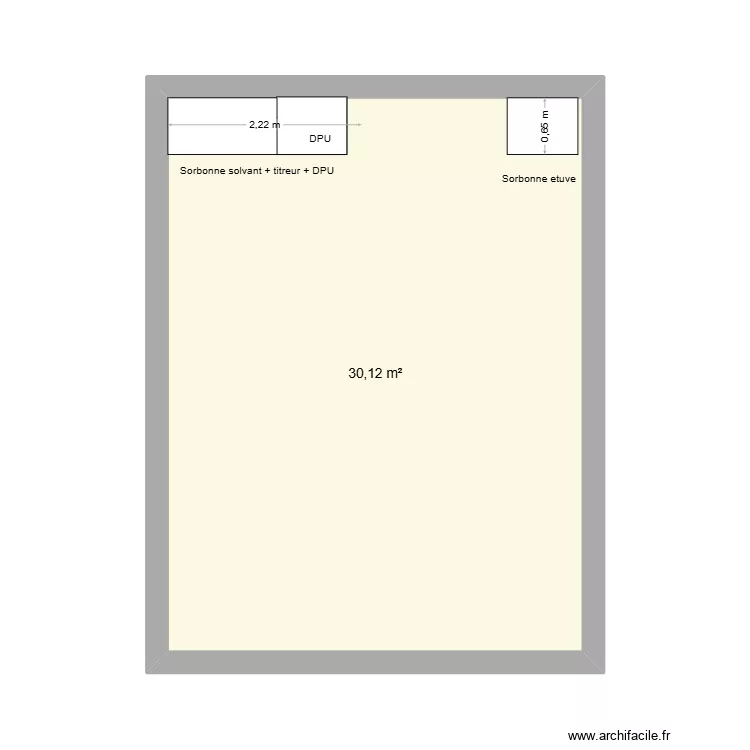 SORBONNE. Plan de 1 et 30 m² SORBONNE. Plan de 1 et 30 m²