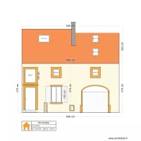 Plan de fa&ccedil;ade: projet avec fen&ecirc;tre