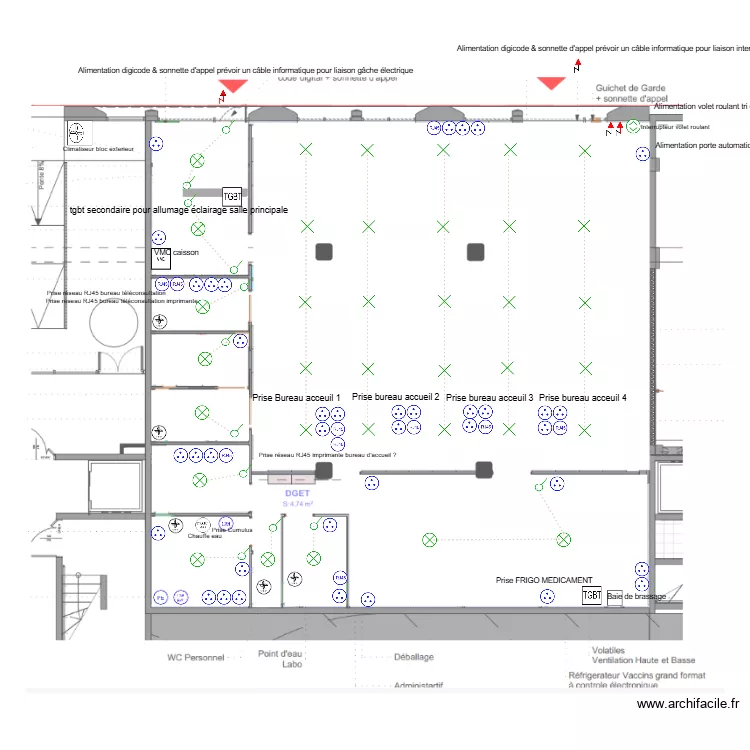 Khenniche pharmacie. Plan de 