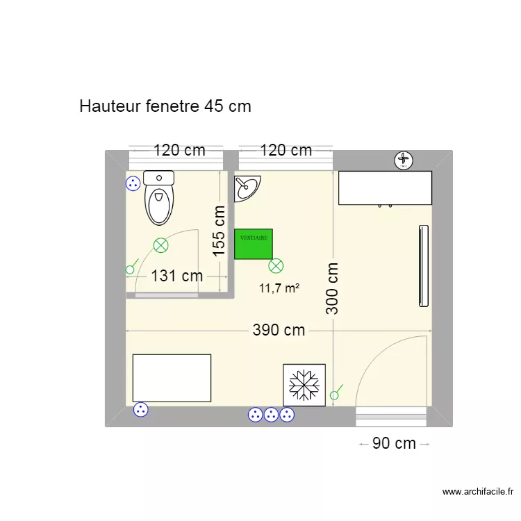 projet loge gerard blot. Plan de 