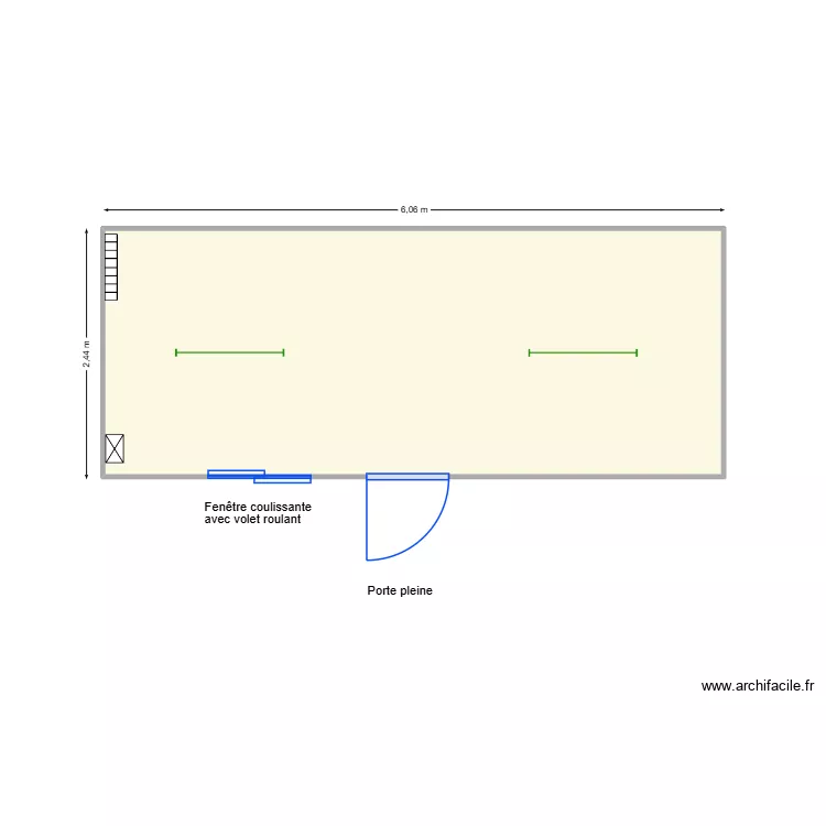 V529. Plan de 1 et 14 m² V529. Plan de 1 et 14 m²
