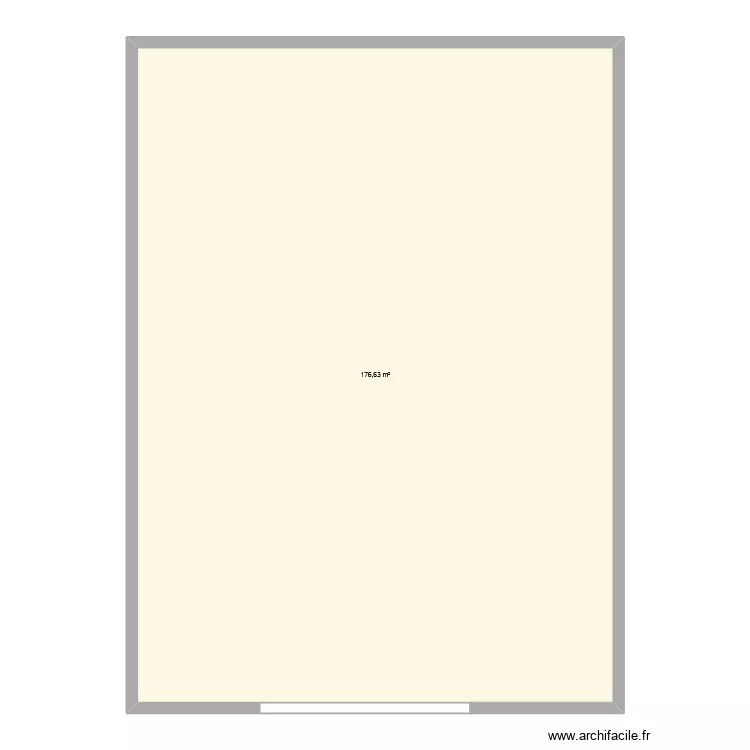 Plan Stockage Tissus. Plan de 1  et 177 m²