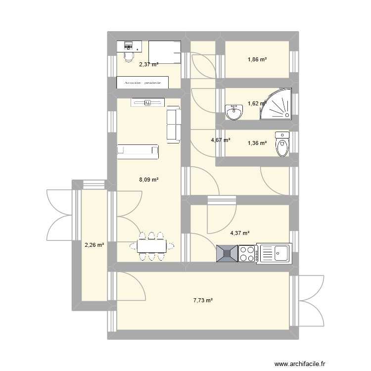 hecq lucas. Plan de 0 pièce et 0 m2