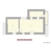 vue en plan rdc existant