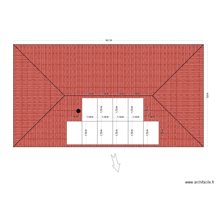 Toiture. Plan de 0 pièce et 0 m2