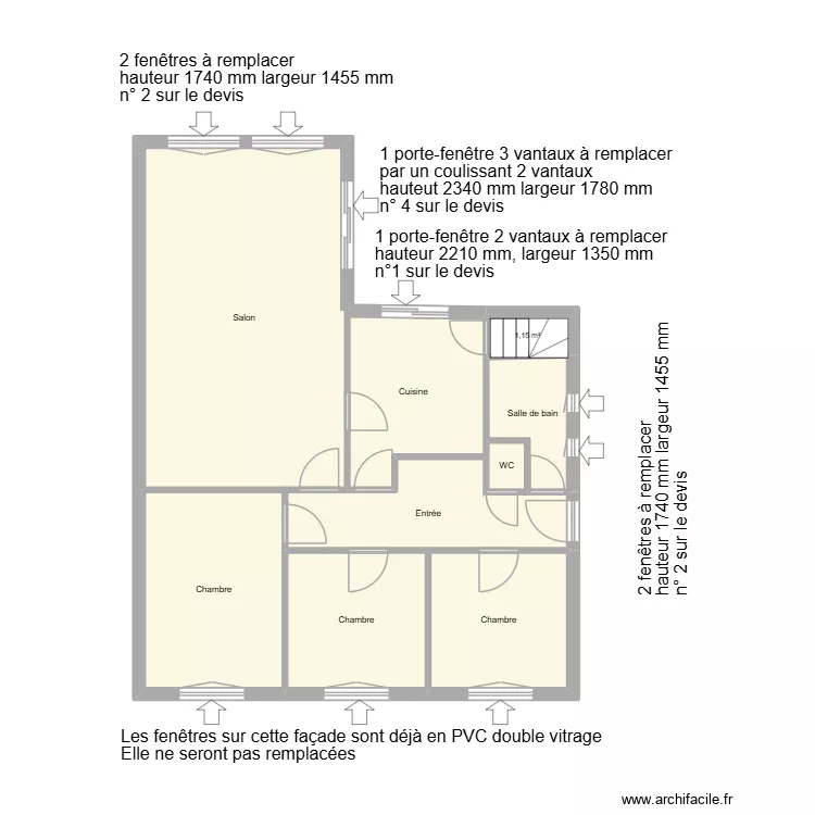 GENEVOIS. Plan de 9 et 77 m² GENEVOIS. Plan de 9 et 77 m²