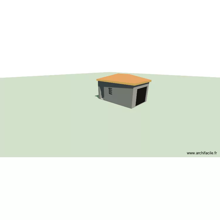 GARAGE. Plan de 1  et 16 m²