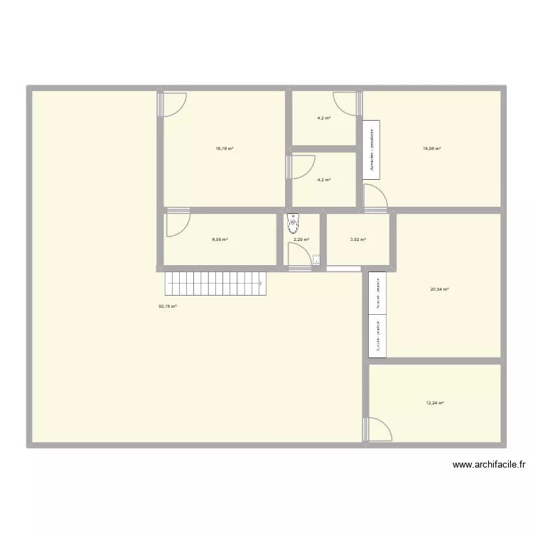 BOG. Plan de 10 pièces et 183 m²