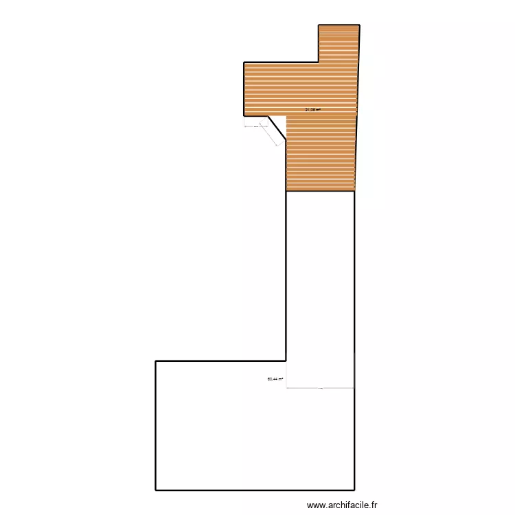 Plan complet 2. Plan de 2  et 82 m²