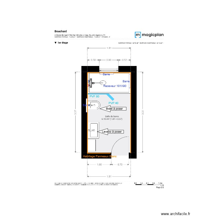 Plan Projet  Bouchard. Plan de 0 pièce et 0 m2