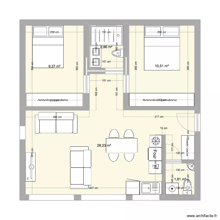 Maison jardin 1. Plan de 