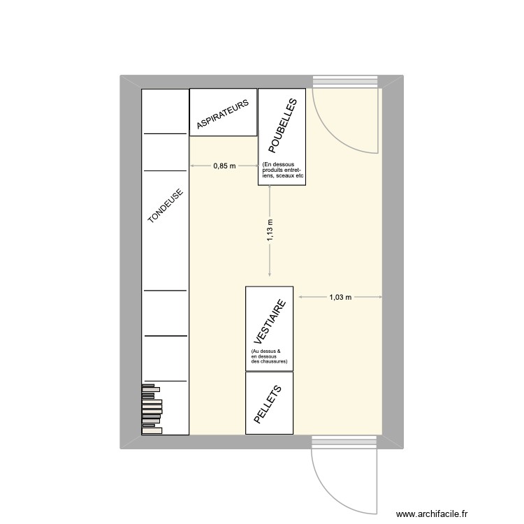 Garage 1. Plan de 0 pièce et 0 m2