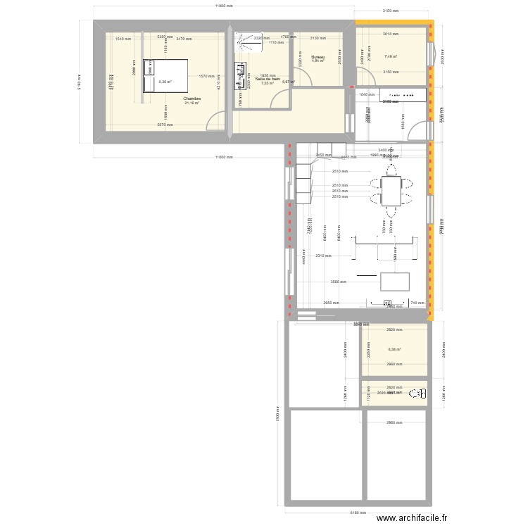 plan de masse origine clement oceane. Plan de 8 pièces et 95 m2