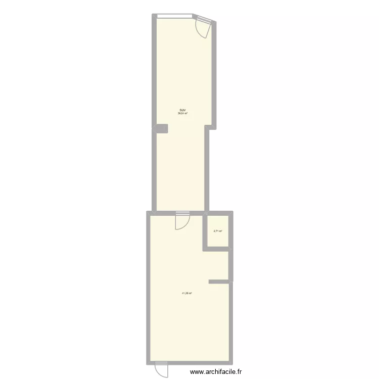 LA GUIOLE. Plan de 3 et 83 m² LA GUIOLE. Plan de 3 et 83 m²