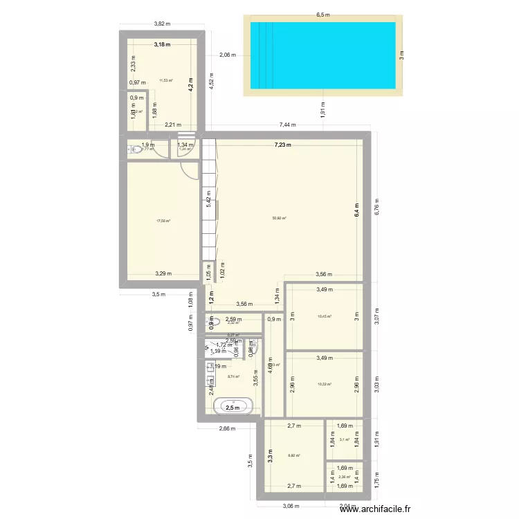 Maison servian. Plan de 