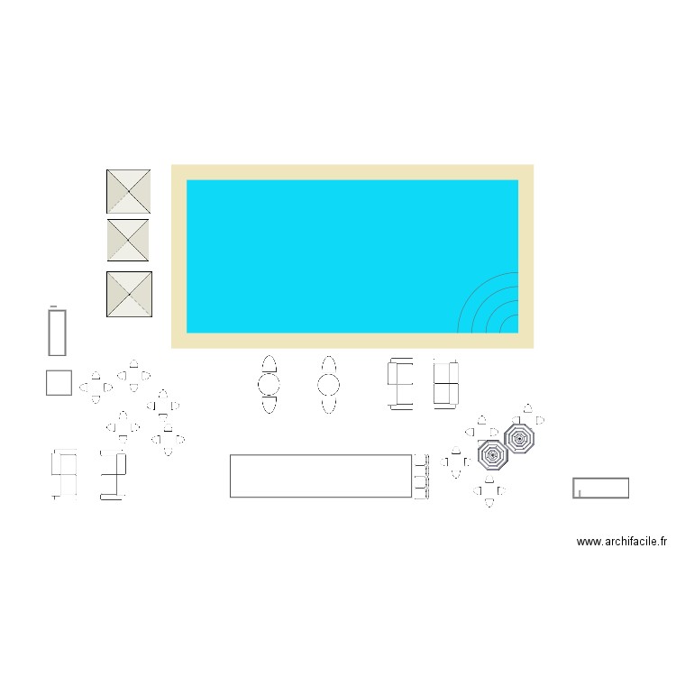 OP Ocean Pool Plan de salle 1. Plan de 0 pièce et 0 m2