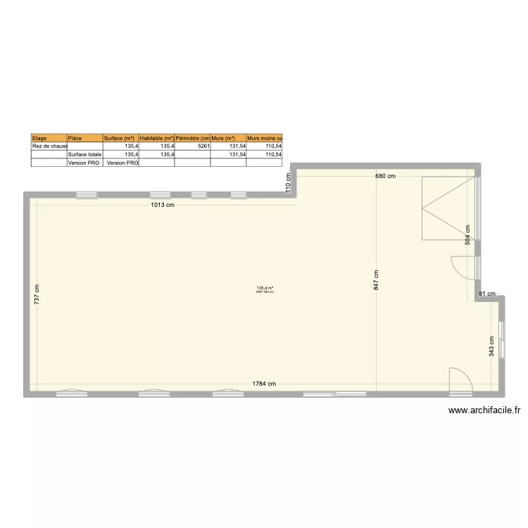 maison aulhat vide. Plan de 
