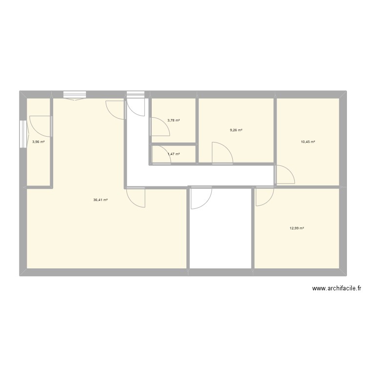 plan a lolo 04092025. Plan de 7 pièces et 78 m2