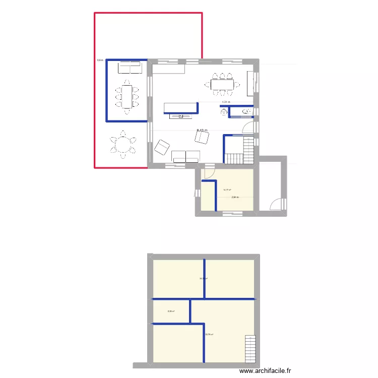 Villard les Cochettes. Plan de 