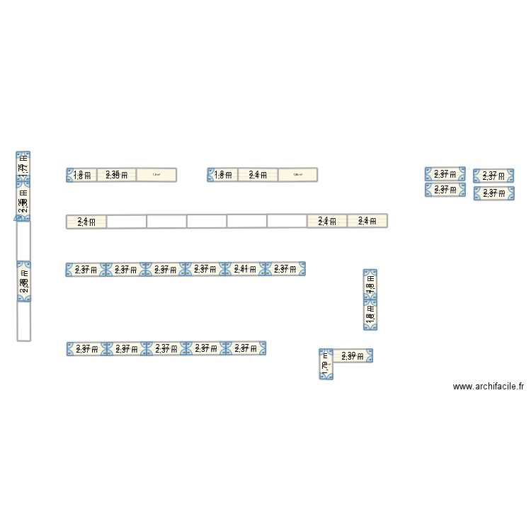 TABLE1. Plan de 31 pièces et 55 m2