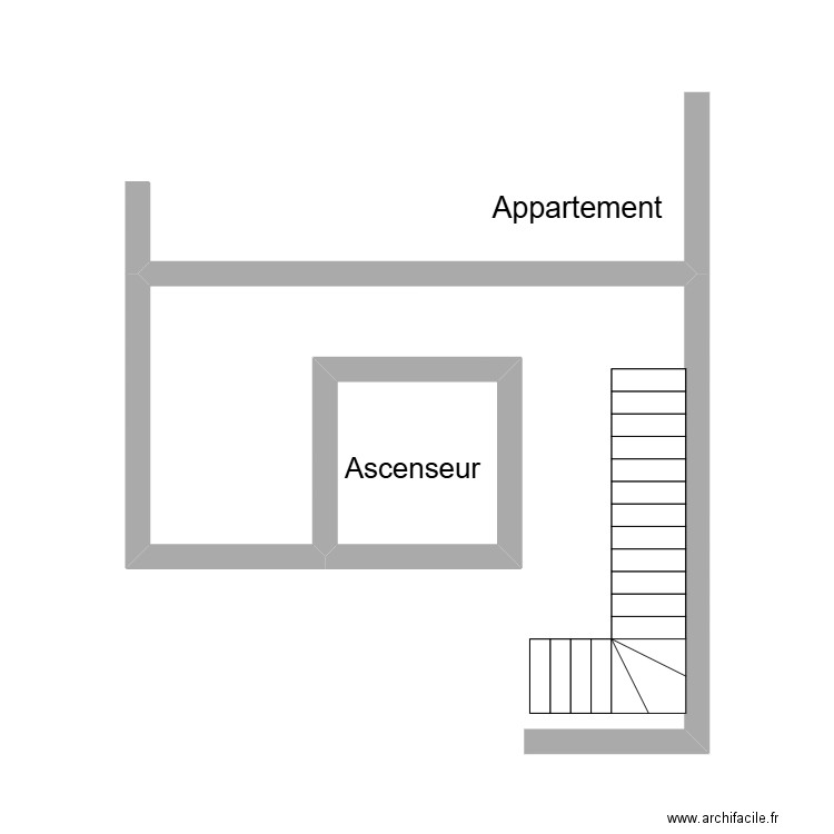 ACP Square des Latins 68. Plan de 1 pièce et 3 m2
