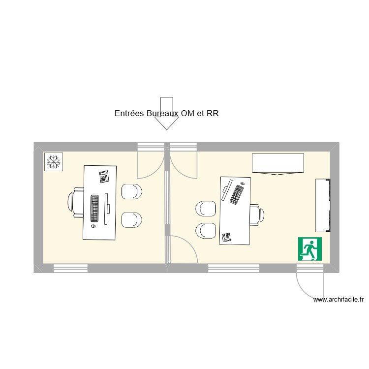 Bureau Thiais. Plan de 0 pièce et 0 m2