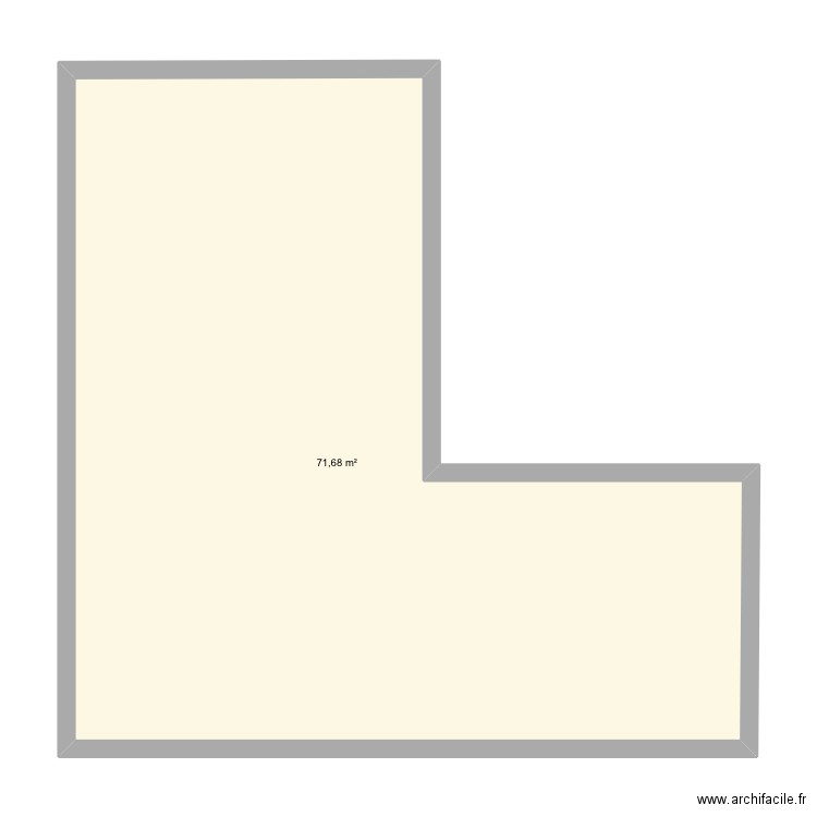Maison Momo-Mariem. Plan de 1 pièce et 72 m2
