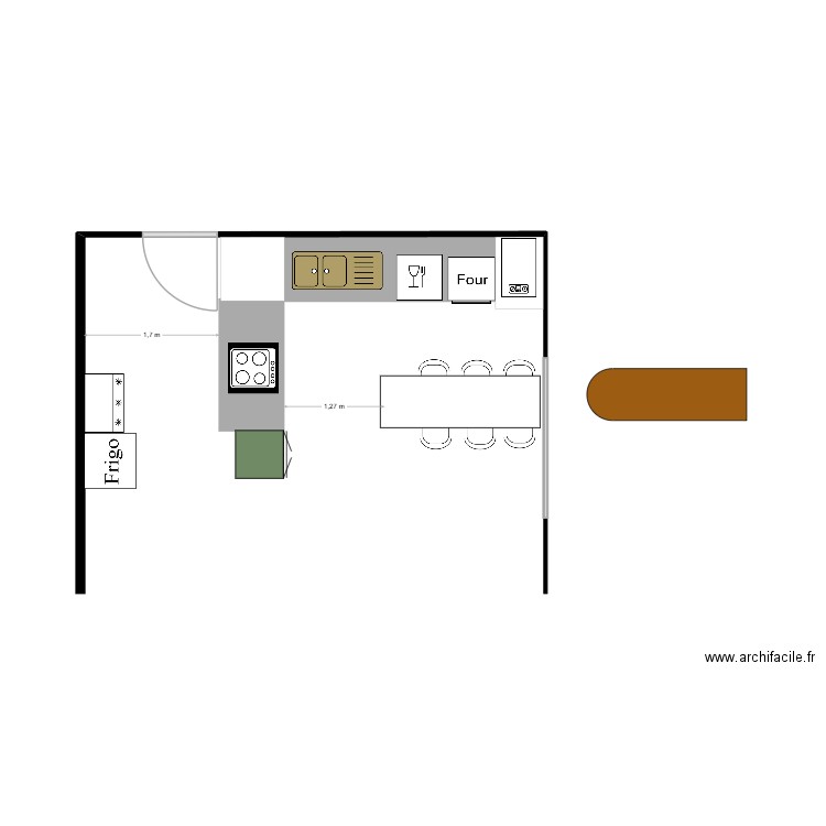 appartement. Plan de 0 pièce et 0 m2