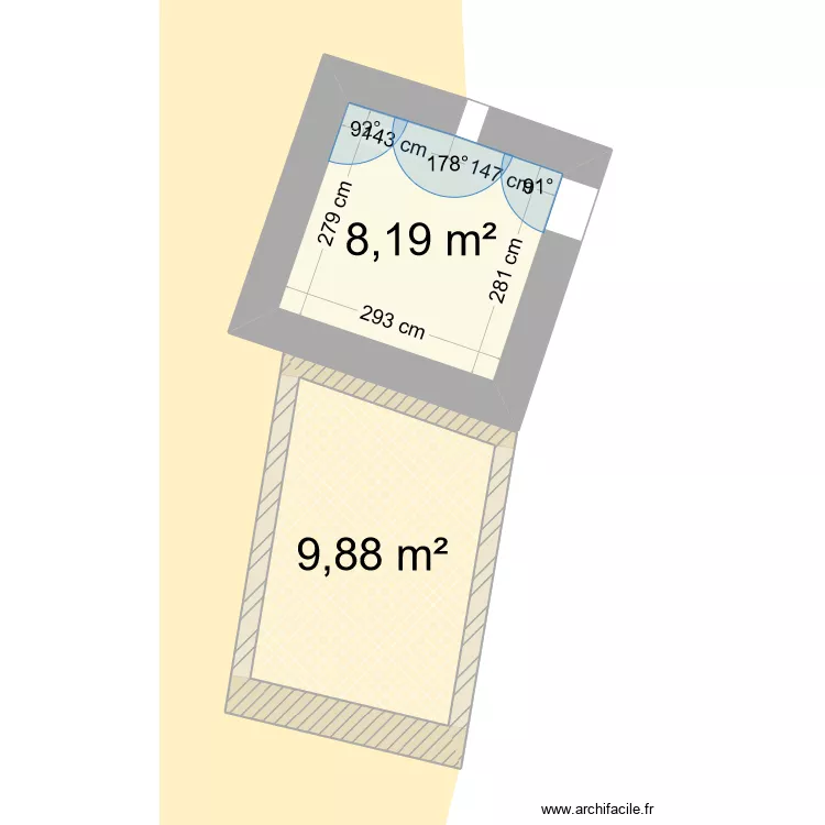 Maisonnette. Plan de 
