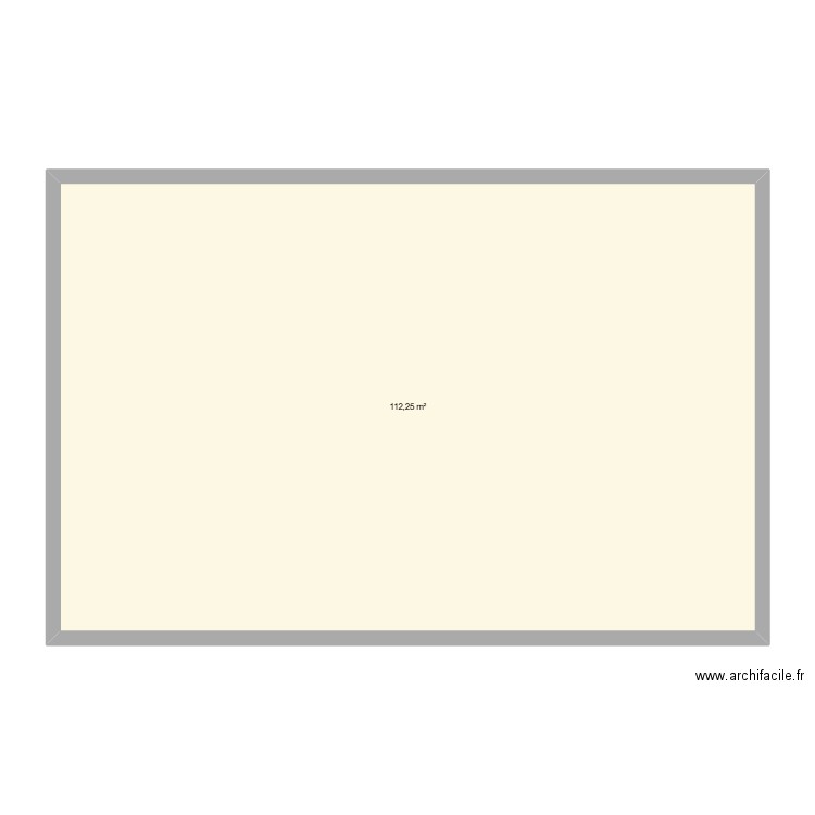 broin. Plan de 1 pièce et 112 m2