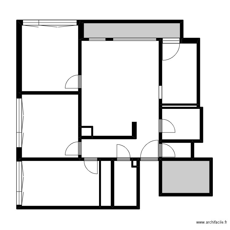 MORRA. Plan de 14 pièces et 78 m2