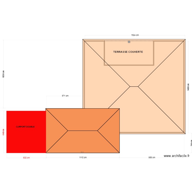 Toiture apres travaux. Plan de 0 pièce et 0 m2