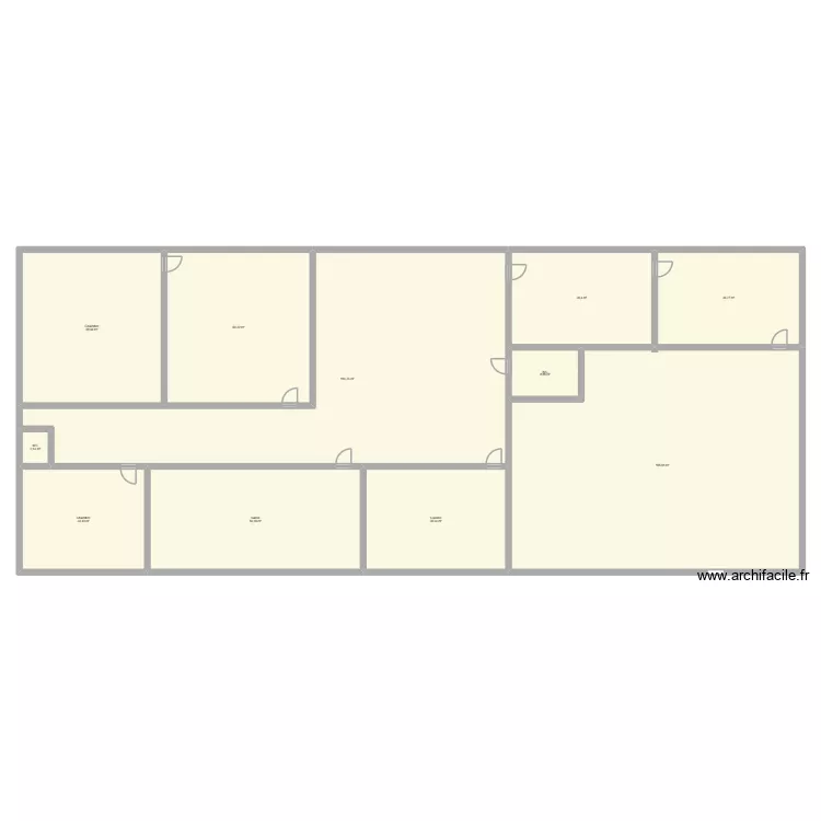 joj. Plan de 11  et 656 m²