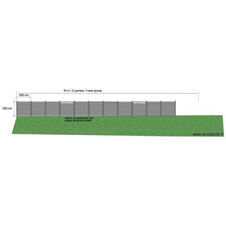 cloture gerard. Plan de 0 pièce et 0 m2
