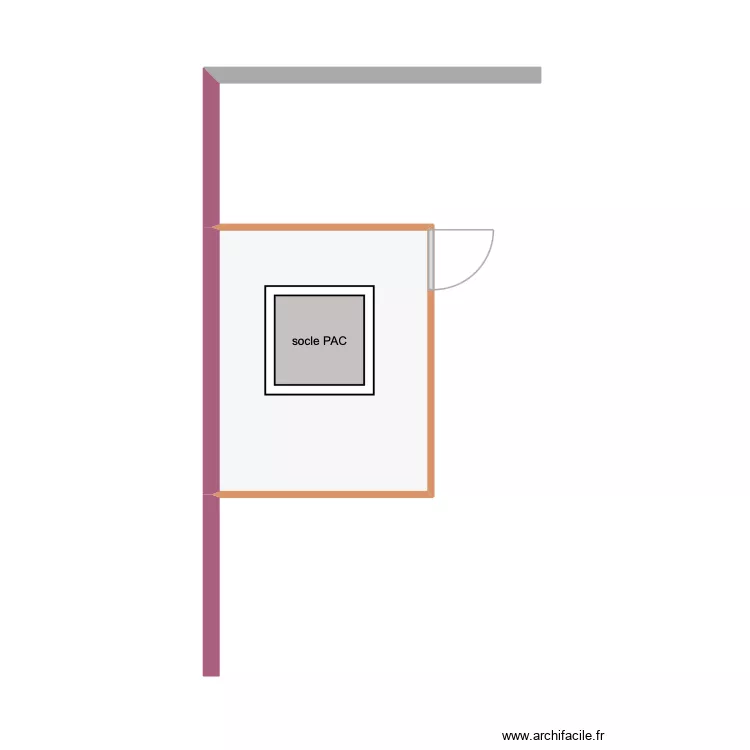 Implantation cloture PAC Bagnolet. Plan de 1  et 10 m²