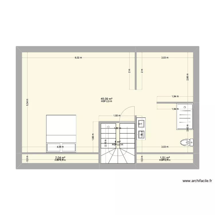 Niveau R+2 - Modifié deuxième idée. Plan de Niveau R+2 - Modifié deuxième idée. Plan de