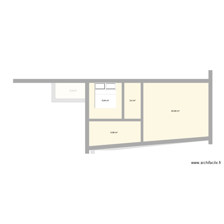 anais. Plan de 7 pièces et 77 m2
