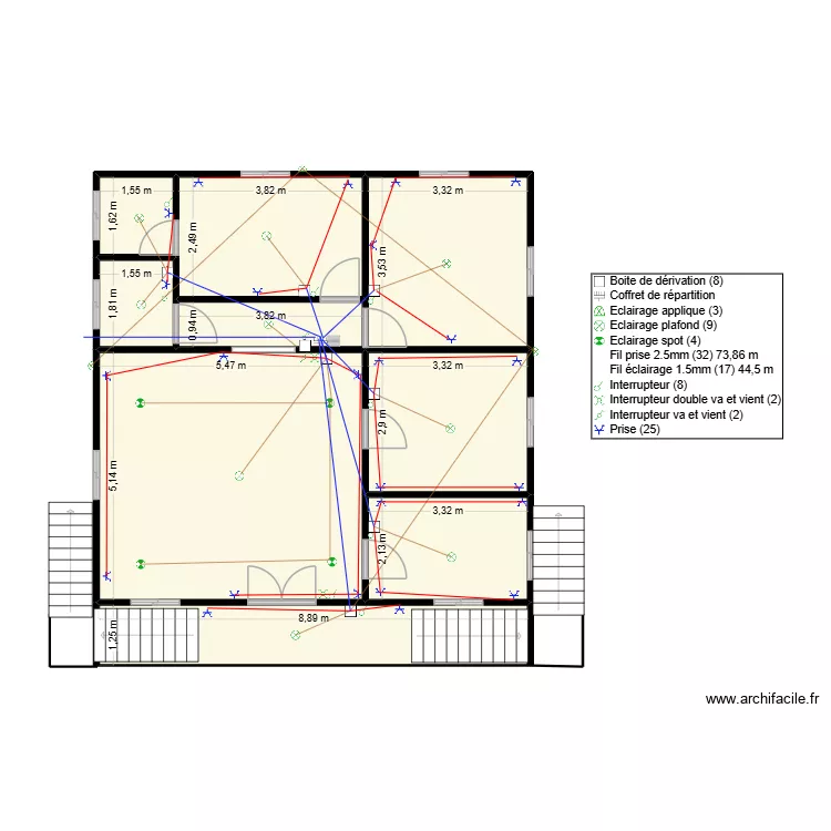 ARMAZ tube orange plafon. Plan de 