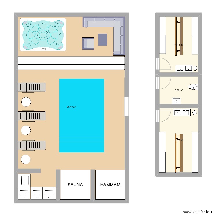 SPA. Plan de 0 pièce et 0 m2