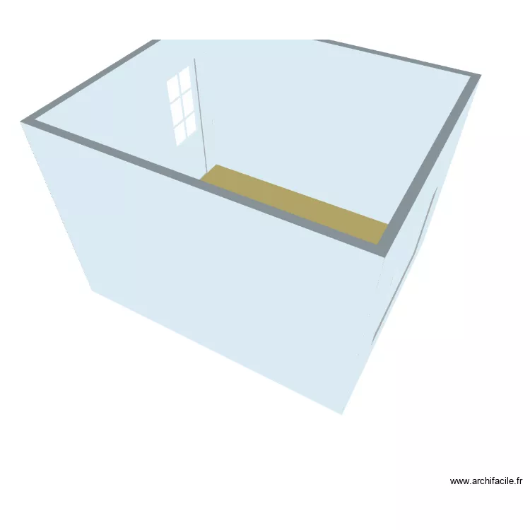 Chambre Jules. Plan de 1 pièce et 11 m²