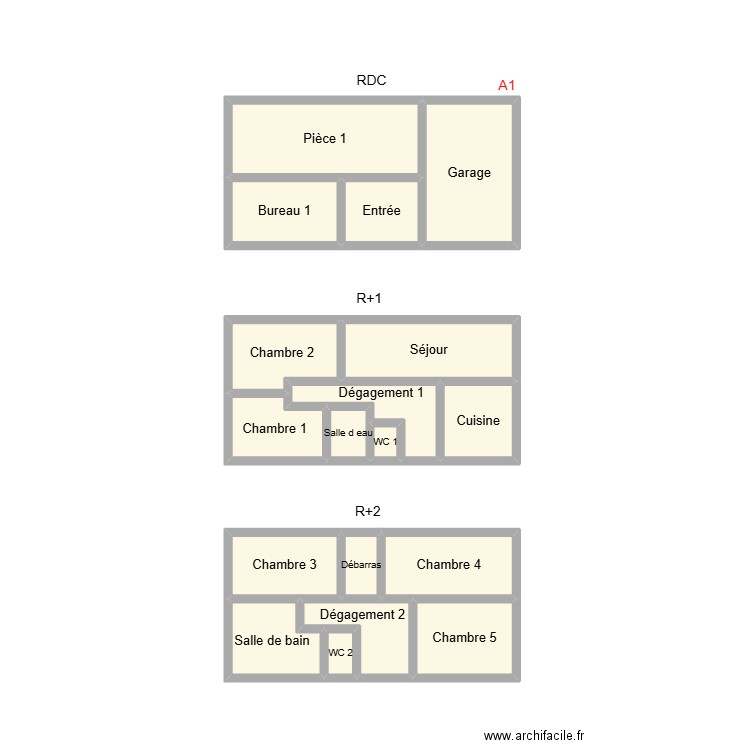 2510 CELDRAN. Plan de 18 pièces et 20 m2